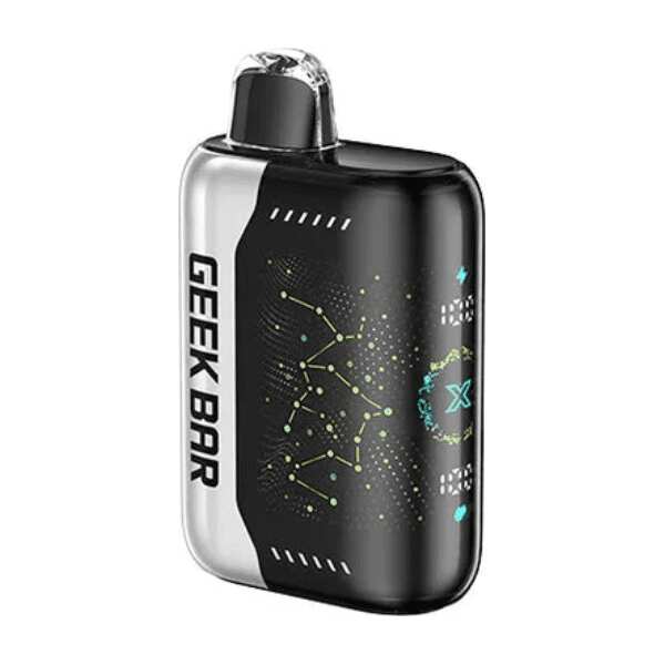 A 18ml Cool Mint Geek Bar Pulse X 25k cool mint flavor e-liquid by Vape4Less.