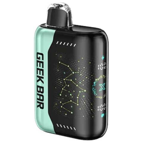 A 18ml Sour Mango Pineapple Geek Bar Pulse X 25k sour mango pineapple flavor e-liquid by Vape4Less.