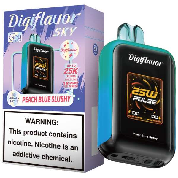 A 16ml Peach Blue Slushy Digiflavor Sky View 25k by Vape4Less.