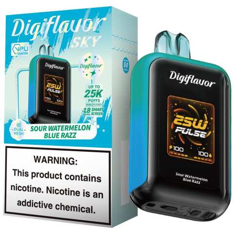 A 16ml Sour Watermelon Blue Razz Digiflavor Sky View 25k by Vape4Less.