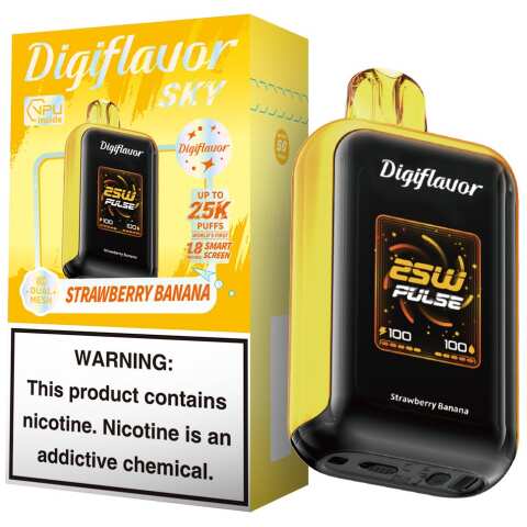 A 16ml Strawberry Banana Digiflavor Sky View 25k by Vape4Less.