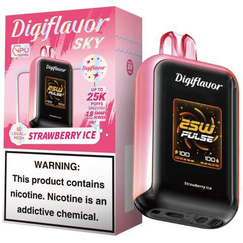 A 16ml Strawberry Ice Digiflavor Sky View 25k by Vape4Less.