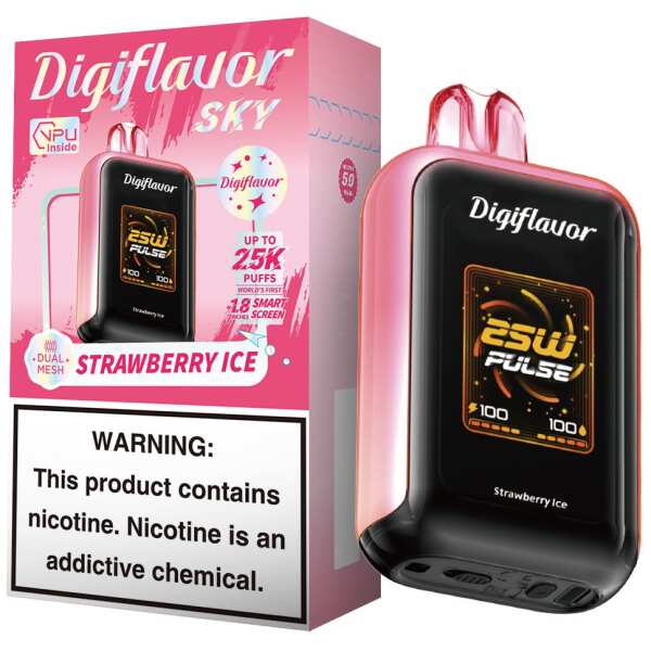 A 16ml Strawberry Ice Digiflavor Sky View 25k by Vape4Less.