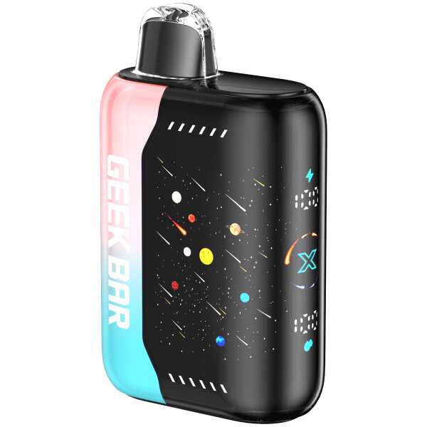 A 18ml Pink & Blue Geek Bar Pulse X 25k Disposable Vape by Vape4Less.