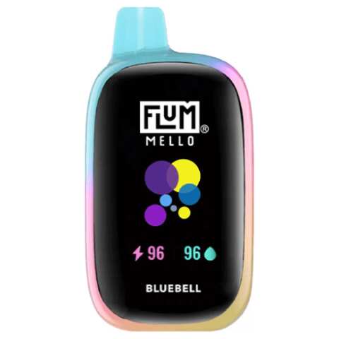A 15ml Bluebell Flum Mello 20K e-liquid vape by Vape4Less.
