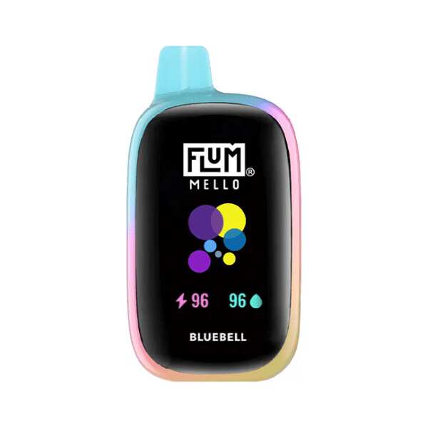 A 15ml Bluebell Flum Mello 20K e-liquid vape by Vape4Less.