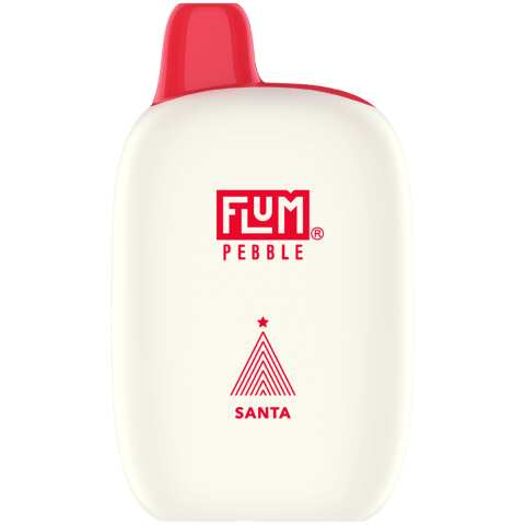 A Santa (Christmas Edition) Flum Pebble e-liquid vape by Vape4Less.