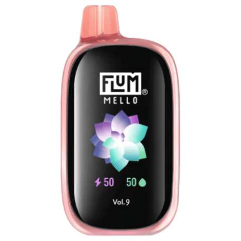 A 15ml Vol. 9 Flum Mello 20K e-liquid vape by Vape4Less.