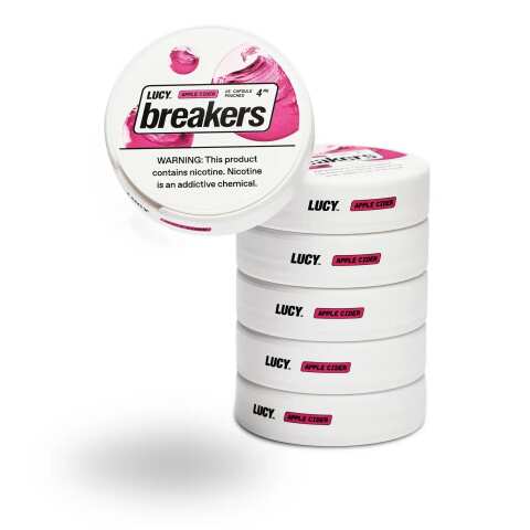 A Lucy Breakers Apple Cider – Nicotine Pouches with Apple Cider Flavor by Vape4Less.
