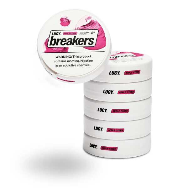 A Lucy Breakers Apple Cider – Nicotine Pouches with Apple Cider Flavor by Vape4Less.
