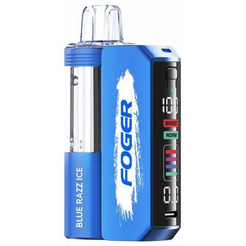 A Blue Razz Ice Foger Switch Pro Kit 30K with blue raspberry and ice flavor. by Vape4Less.