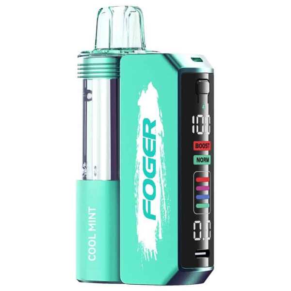 A Cool Mint Foger Switch Pro Kit 30K with refreshing mint flavor. by Vape4Less.