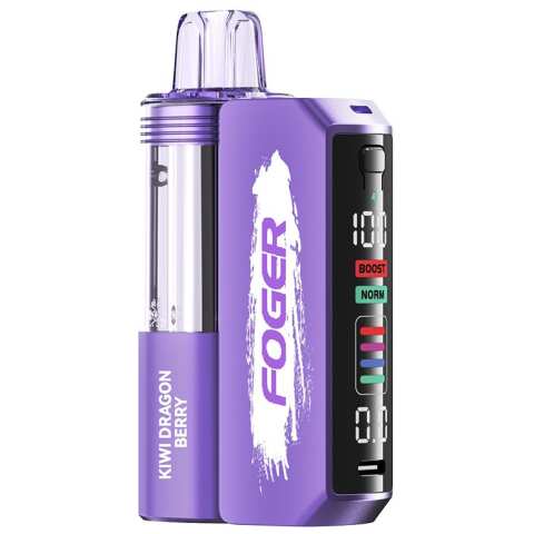 A Kiwi Dragon Berry Foger Switch Pro Kit 30K with kiwi, dragon fruit, and berry flavors. by Vape4Less.