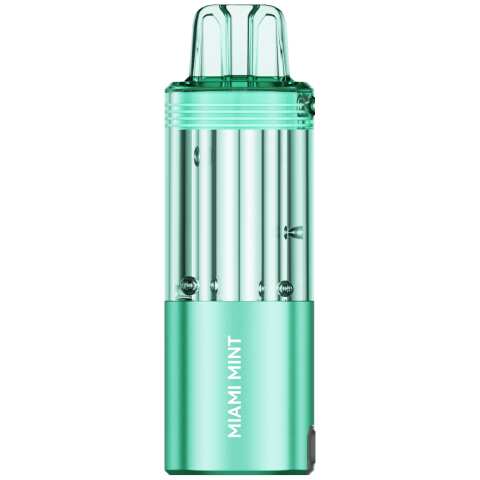 A Miami Mint Foger Switch Pro Pod 30K with cool mint and tropical flavor. by Vape4Less.
