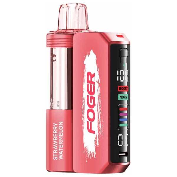 A Strawberry Watermelon Foger Switch Pro Kit 30K with juicy strawberry and refreshing watermelon flavor. by Vape4Less.