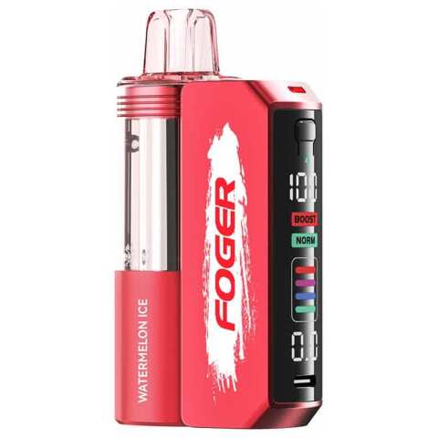 A Watermelon Ice Foger Switch Pro Kit 30K with watermelon and ice flavor. by Vape4Less.
