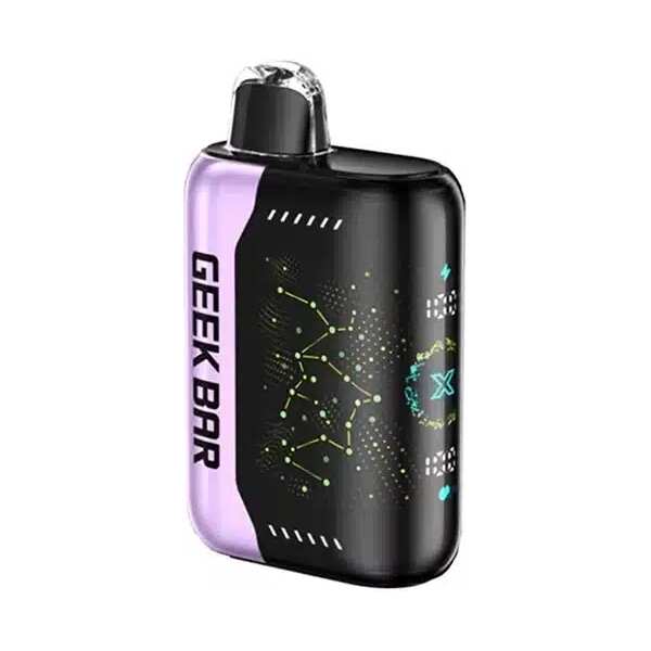 A 18ml Grape Sour Apple Geek Bar Pulse X 25k vape device by Vape4Less.