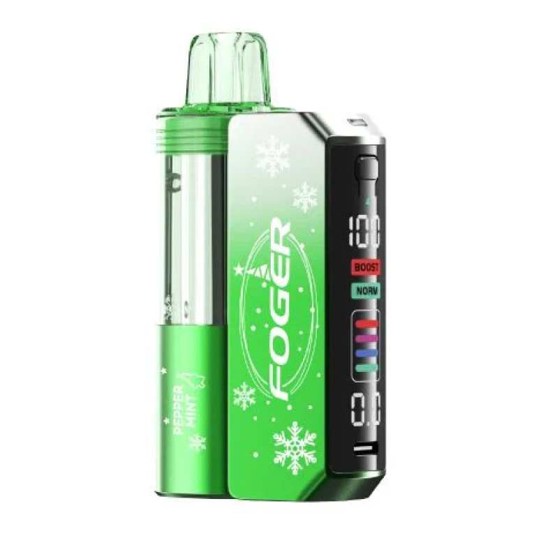 Peppermint Foger Switch Pro Kit 30K with a cool and sweet peppermint flavor.