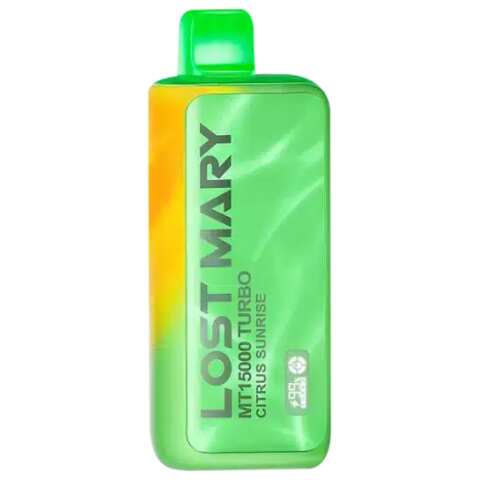 A Citrus Sunrise Lost Mary MT15000 Turbo – Refreshing & Zesty Citrus Blend by Vape4Less.