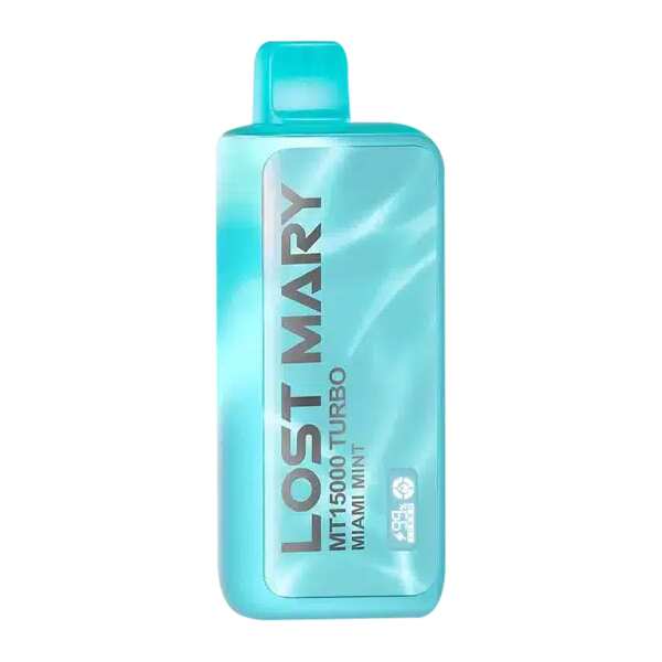 A Miami Mint Lost Mary MT15000 Turbo – Cool & Refreshing Mint Flavor by Vape4Less.