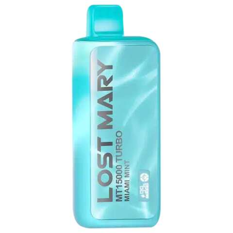 A Winter Mint Lost Mary MT15000 Turbo – Crisp & Refreshing Mint Flavor by Vape4Less.