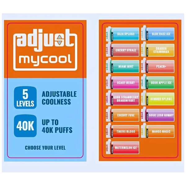 Adjust MyCool 40K by Vape4Less.
