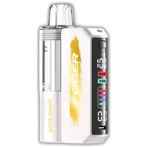 A White Gummy Foger Switch Pro Kit 30K – Tropical Gummy Candy Flavor by Vape4Less.