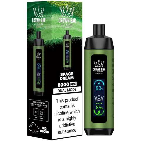 A Space Dream Al Fakher Crown Bar 8000 Pro – Exotic & Refreshing Vape by Vape4Less.