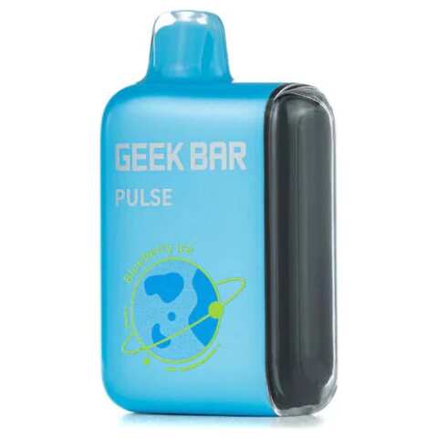 A 16ml Blueberry Ice Geek Bar Pulse combines crisp taste of ripe blueberries layered with an arctic cool finish. —up to 15,000 puffs of fruity delight. by Vape4Less.