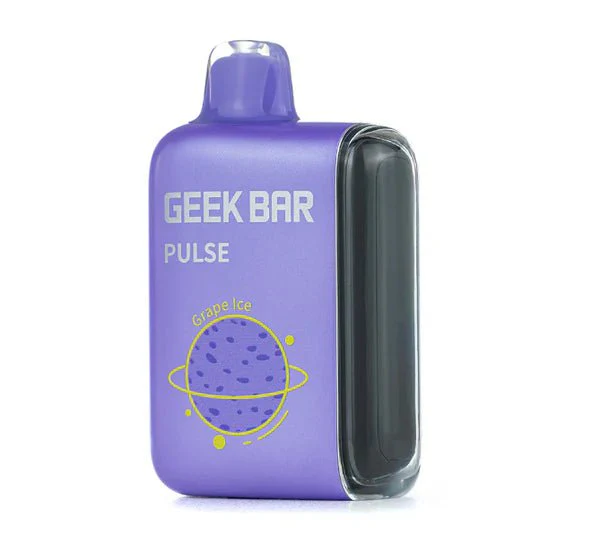 geek-bar-grape-ice-5-15000-vape4less A 16ml Grape Ice by Geek 15K is a traditional chilling vape experience that combines the sweet and juicy essence of ripe grapes with a cool menthol breeze. Each inhale delivers the refreshing taste of succulent grapes, bursting with icy fruity goodness. by Vape4Less.