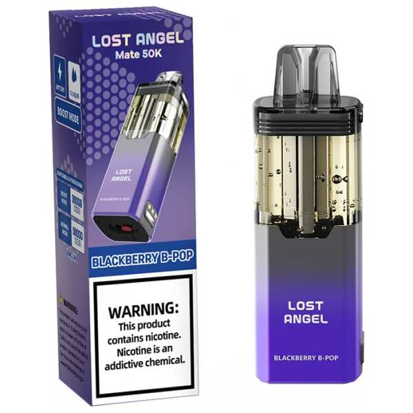 A Blackberry B Pop Lost Angel Mate 50K Pod by Vape4Less.