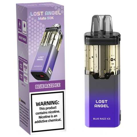 A Blue Razz Ice Lost Angel Mate 50K Pod by Vape4Less.