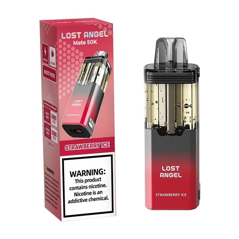 Strawberry-Ice-lost-angel-mate-50k-pod A Strawberry Ice Lost Angel Mate 50K Pod by Vape4Less.