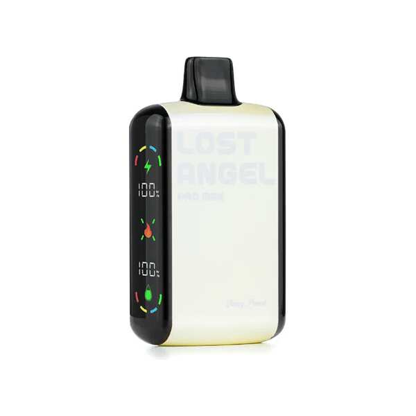 A 16ml Juicy Peach Lost Angel Pro Max 20K disposable vape by Vape4Less.