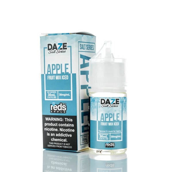 A 30ml bottle of Fruit Mix Iced Apple Redsbottle by Vape4Less.