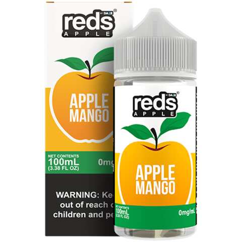 A 100ml bottle of Mango – Apple Reds 100ml by Vape4Less.