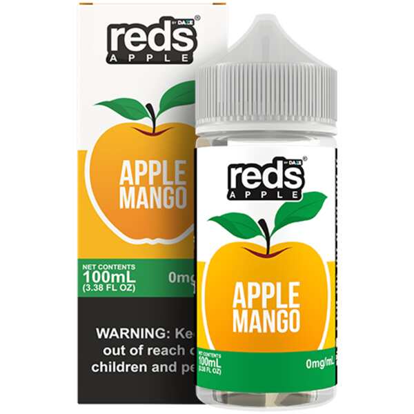 A 100ml bottle of Mango – Apple Reds 100ml by Vape4Less.