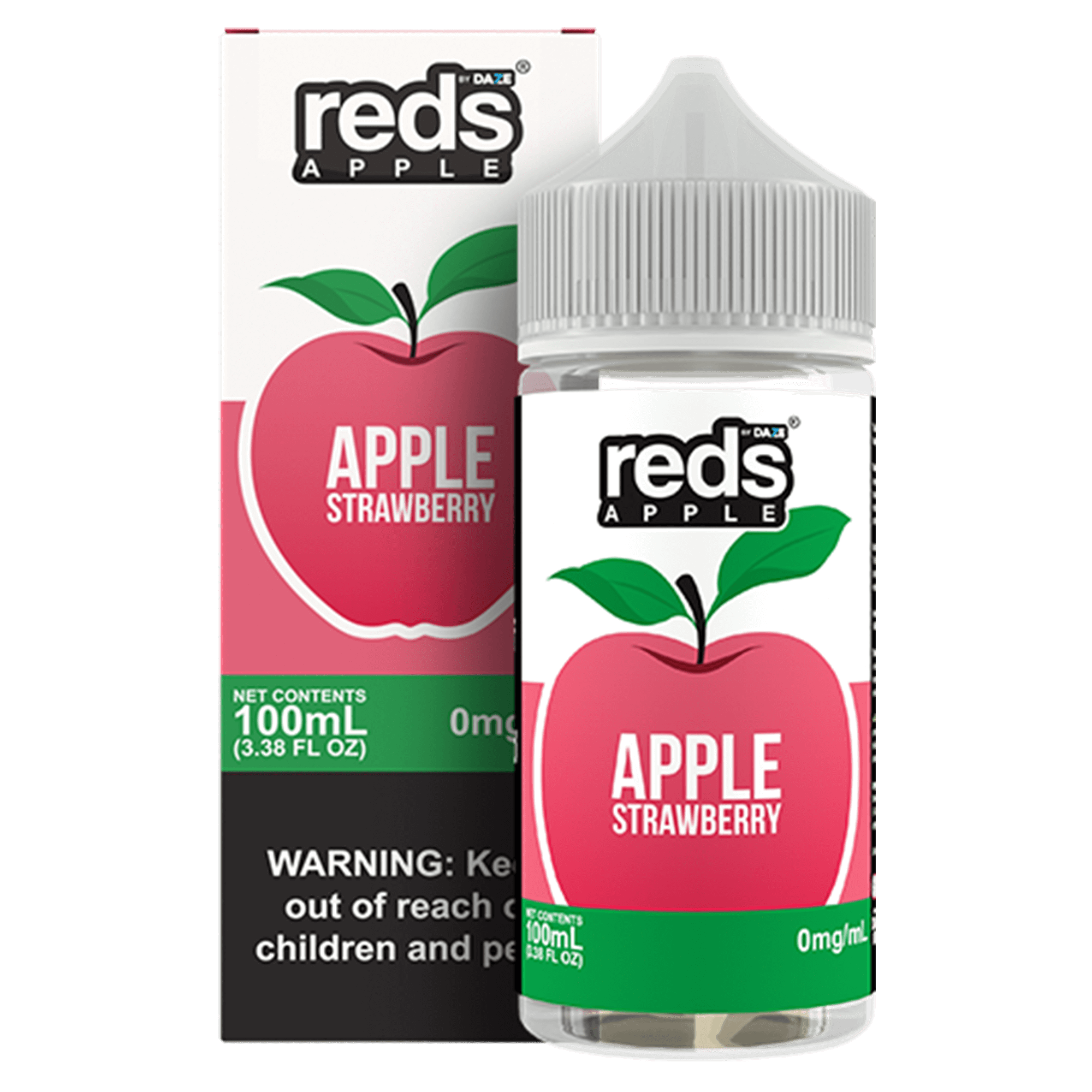 A 100ml bottle of Strawberry - Apple Reds 100ml by Vape4Less.