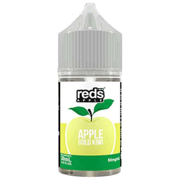 A 30ml bottle of Gold Kiwi Apple Redse-liquid bottle by Vape4Less.