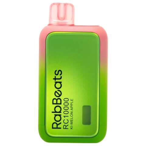A 18ml Ki-Melon Apple RabBeats RC10000 Flavor Description Flavor: Introducing Kiwi Melon Apple by Rabbeats 10k, a vibrant fusion of fresh kiwi and ripe apple mixed with sweet melon, delivering a refreshing and fruity vape experience. by Vape4Less.