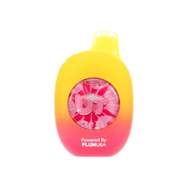 A 16ml White Gummy Cherry UT 50K disposable vape by Vape4Less.