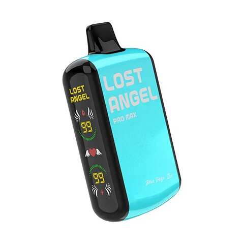 A 16ml Blue Razz Ice Lost Angel Pro Max 20K disposable vape by Vape4Less.