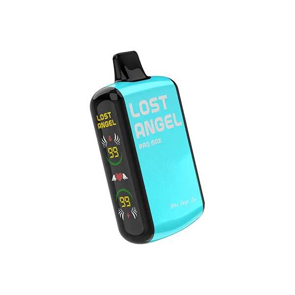 A 16ml Blue Razz Ice Lost Angel Pro Max 20K disposable vape by Vape4Less.