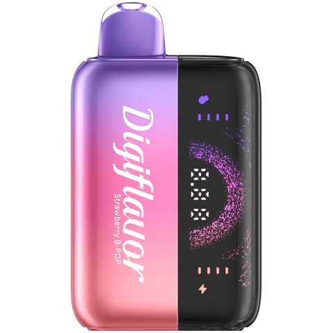 A Strawberry B-POP Geek Bar Digiflavor BRK 20K Kit by Vape4Less.