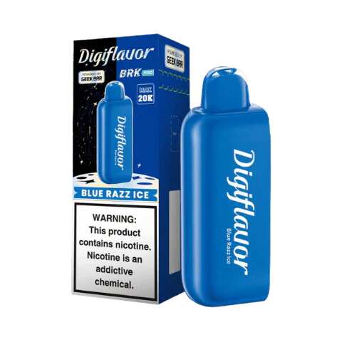 A Blue Razz Ice Geek Bar Digiflavor BRK 20K Pod by Vape4Less.