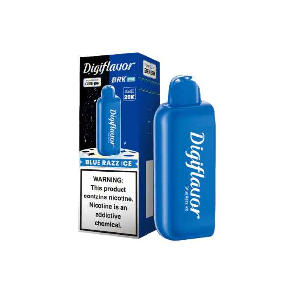 A Blue Razz Ice Geek Bar Digiflavor BRK 20K Pod by Vape4Less.