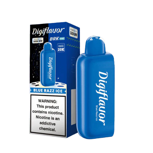 A Blue Razz Ice Geek Bar Digiflavor BRK 20K Pod by Vape4Less.