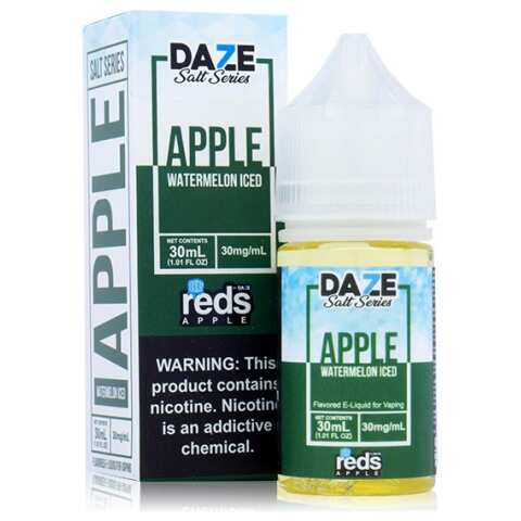 A 30ml bottle of Watermelon Iced by Apple Redsbottle by Vape4Less.
