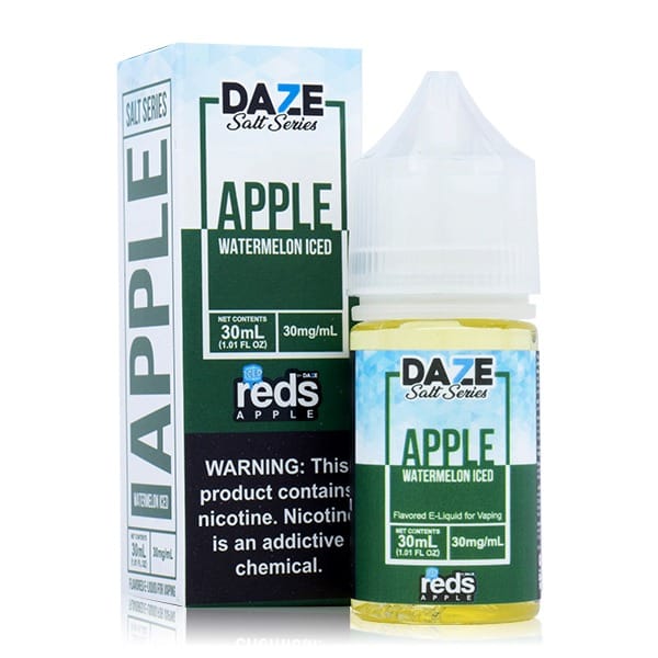 A 30ml bottle of Watermelon Iced by Apple Redsbottle by Vape4Less.