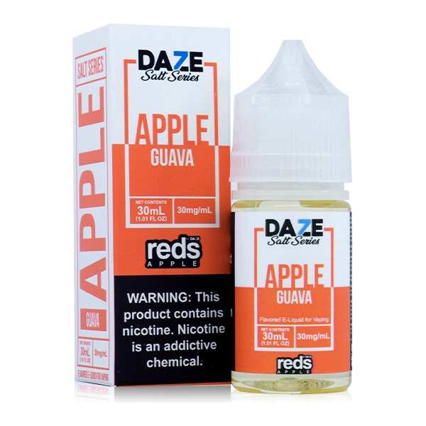 A 30ml bottle of Guava Apple Redsbottle by Vape4Less.